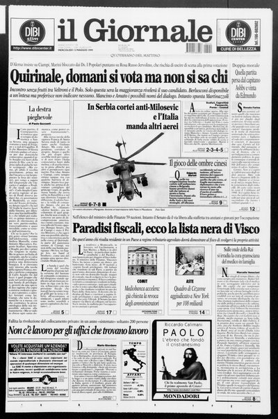 Il giornale : quotidiano del mattino